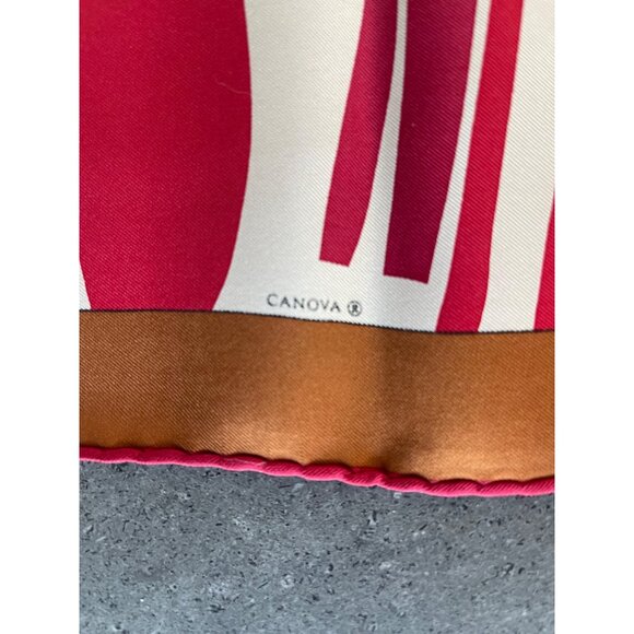 Grand Marnier Silk Scarf By B.B. Canova - Picture 3 of 5